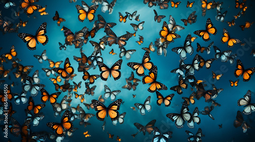 Butterfly, wings, pattern of butterlies, aerial display