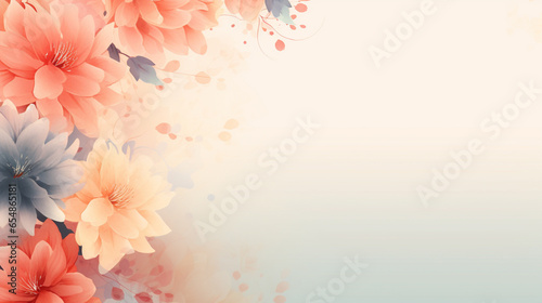 Floral background with copy space
