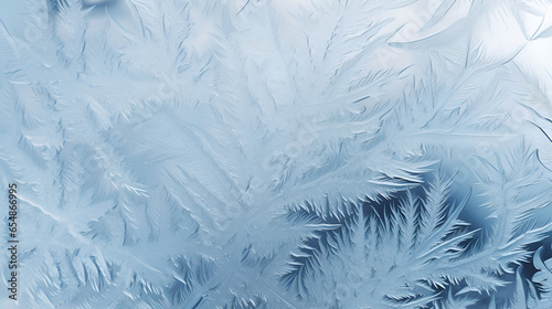 frosty pattern on window