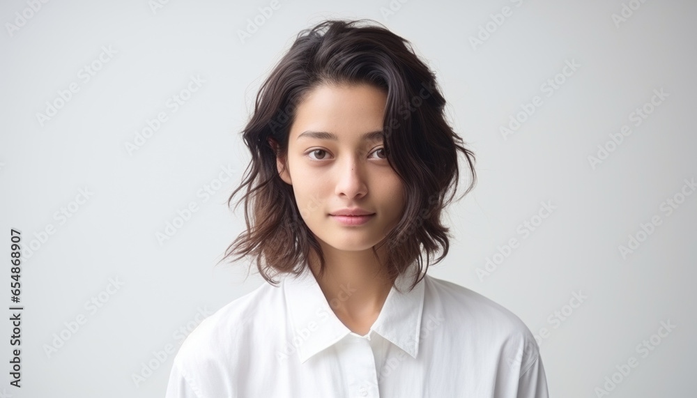 Studio portrait of a beautiful asian woman