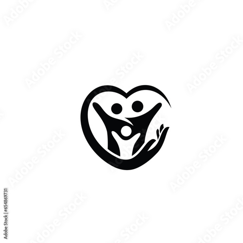 Human icon logo vector.