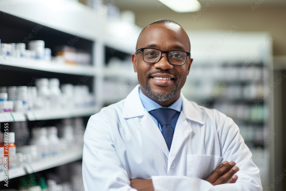 Portrait of confident male pharmacist Portrait of confident male pharmacist