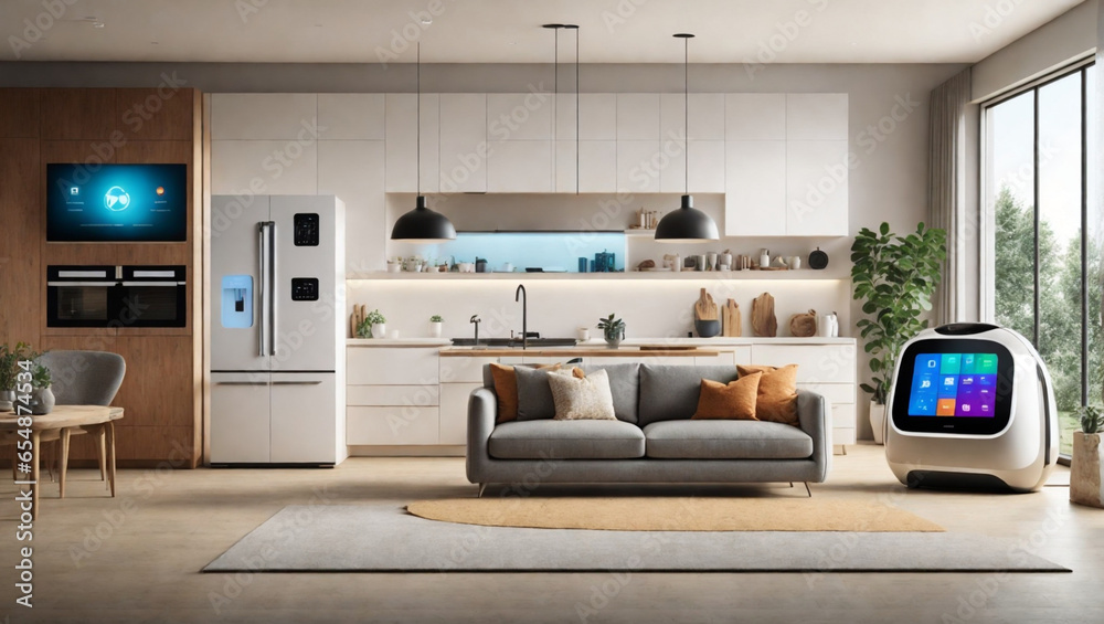 the power of the Internet of Things with a visually stunning image of a smart home generative AI the power of the Internet of Things with a visually stunning image of a smart home generative AI