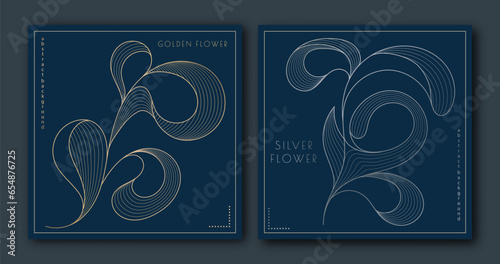 A pattern of wavy lines. Template for interior design, packaging, social networks. An idea for creative design