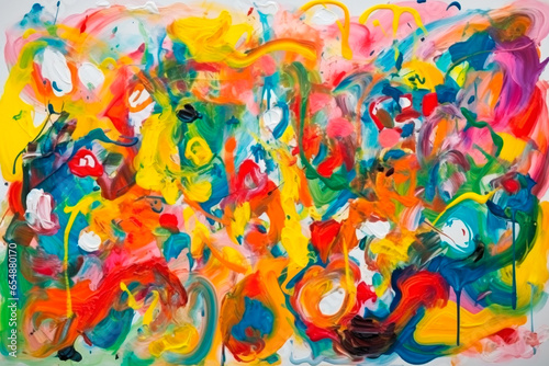 Abstract colorful painting  artwork