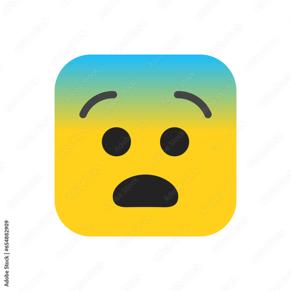 Fototapeta premium Terrified Emoji