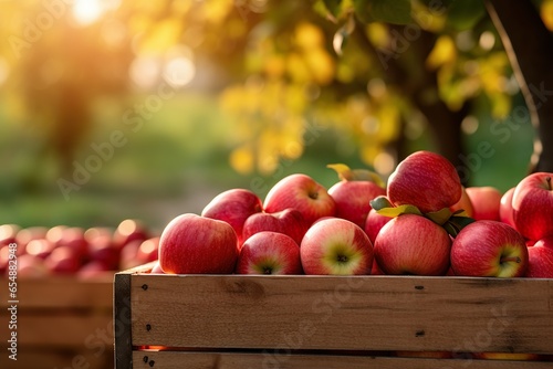 A male farmer harvests apples. Man hands hold apples  close-up. Generative AI