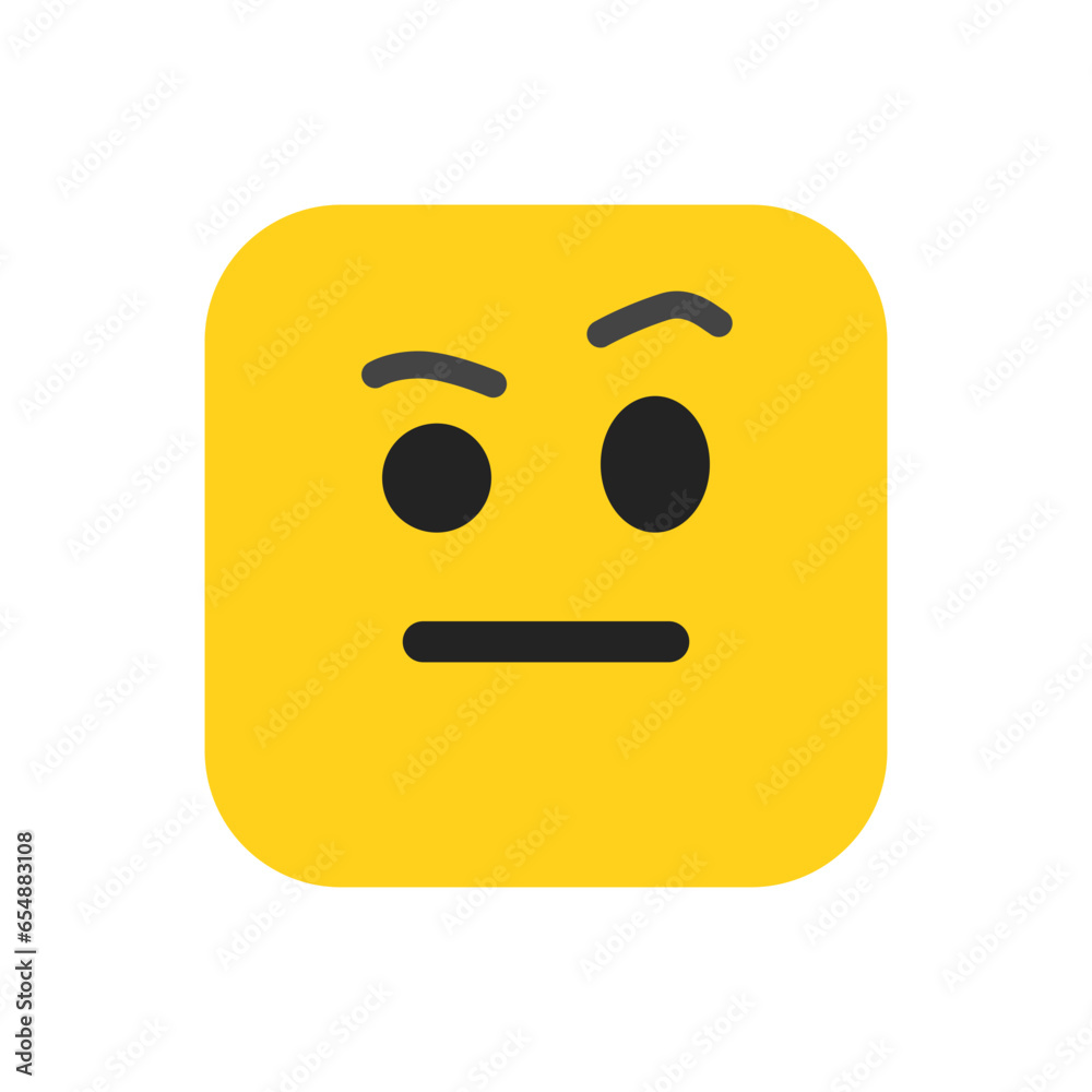 Fototapeta premium Doubtful Emoji