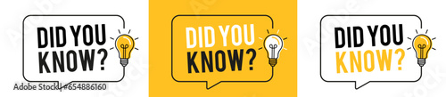 Did you know?,
