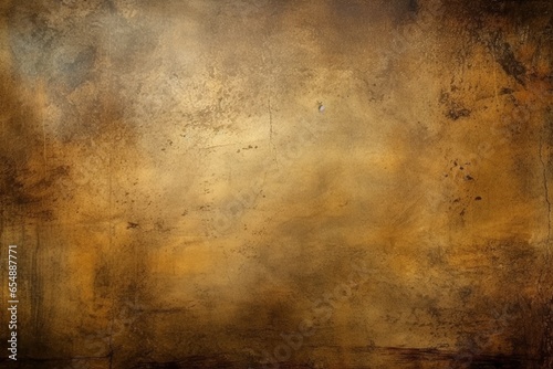 Beige brown scratched backdrop emanates texture, warmth, and graininess, creating a visually rich composition with elements of noise, gradient, and contrast in this textured photographic masterpiece o © Martin