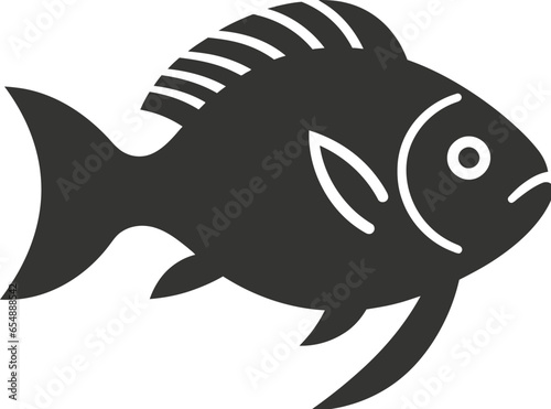 Halibut fish icon
