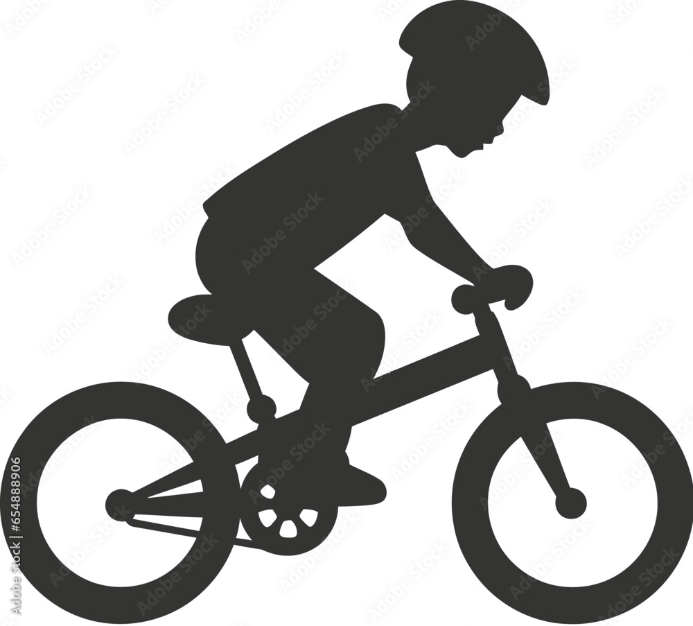 Fototapeta premium Kid cycling icon