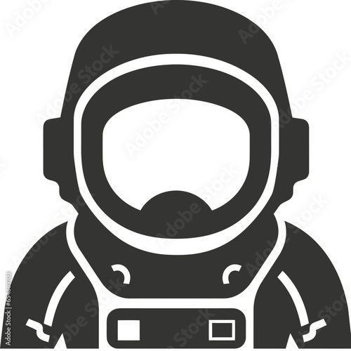 An astronaut in the void of space icon