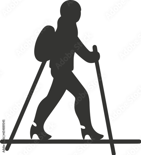 Skiing in lapland icon