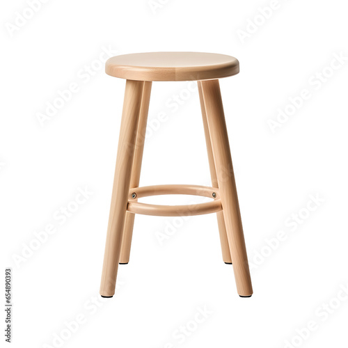 Close up of a stool isolated on transparent or white background
