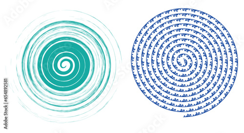 Spiral circle. Abstract circle.  graphic design vector illustration. circle swirl. Circle black. vortex icons. Hurricane. motion twirl twist curve rotation spin. geometric shape