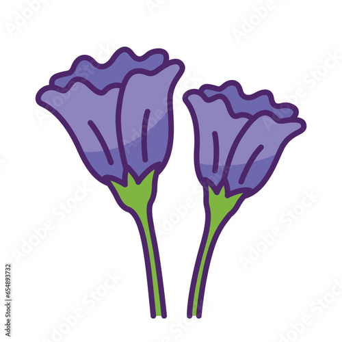 Pea flower icon design. Floral icon