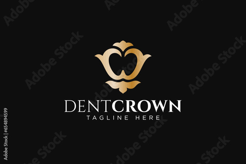dental clinic flower modern concept logo design template