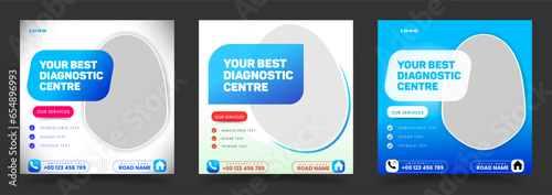 Physiotherapy or healthcare social media post template