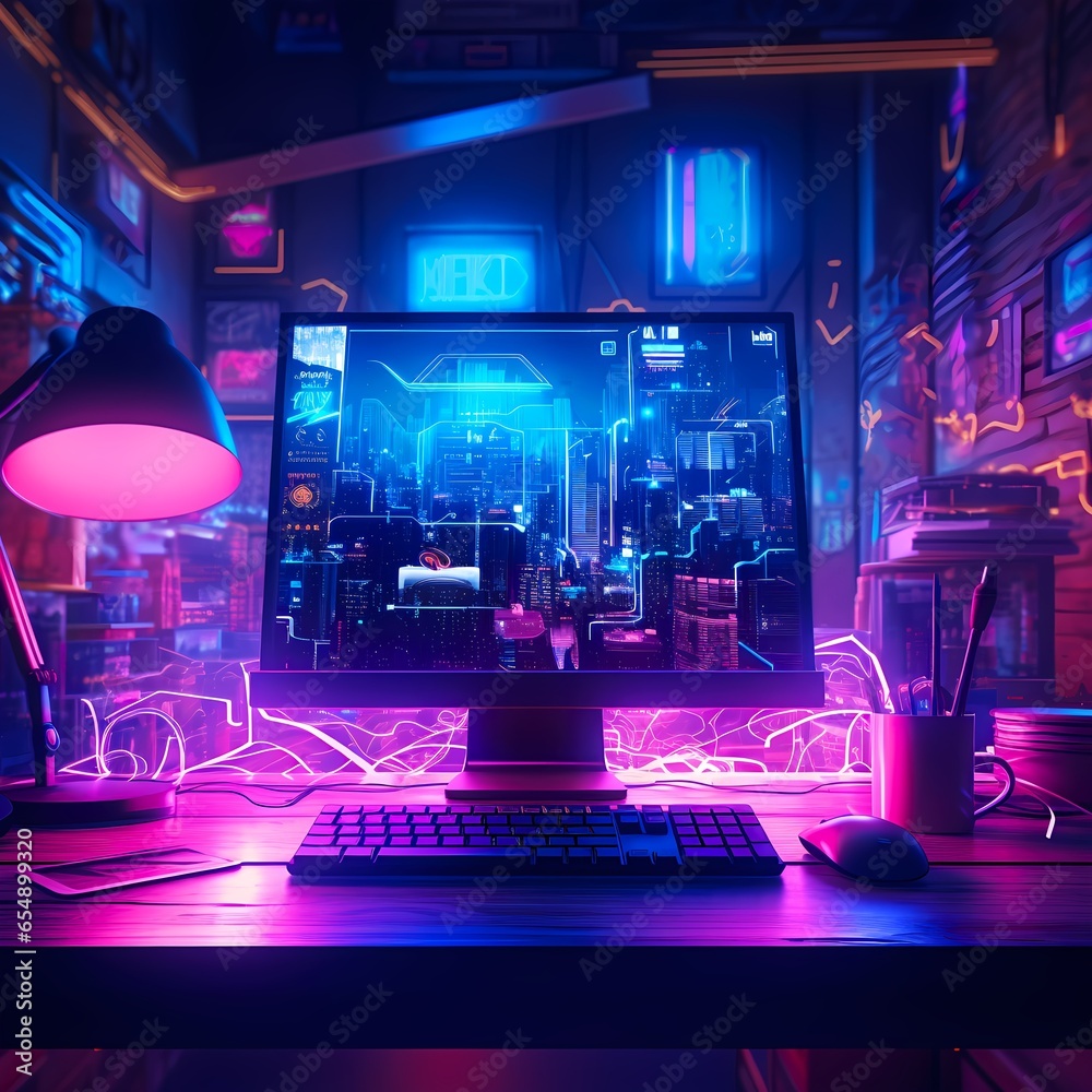 Computer Screen And Keyboard Computer Screen And Keyboard