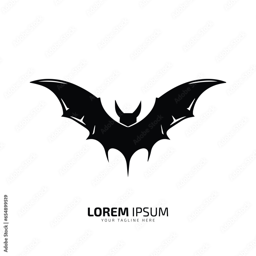 minimal and abstract bat logo icon silhouette vector template minimal and abstract bat logo icon silhouette vector template