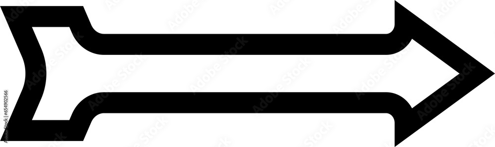 Directional black arrow. PNG with transparent background Directional black arrow. PNG with transparent background