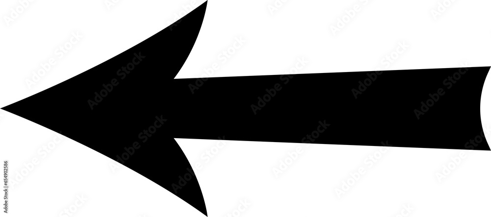 Directional black arrow. PNG with transparent background Directional black arrow. PNG with transparent background