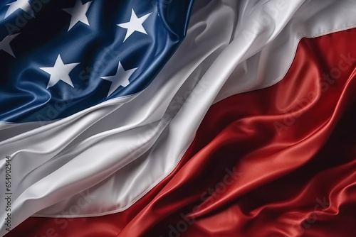 USA, United States of America flag closeup