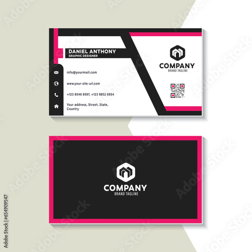 Wallpaper Mural Elegant Modern Minimalist Business Card Vector Template Torontodigital.ca