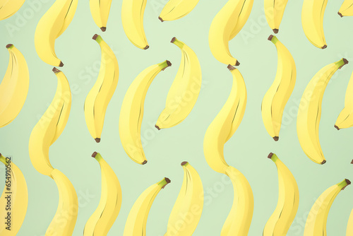 banana pattern banner wallpaper, simple background