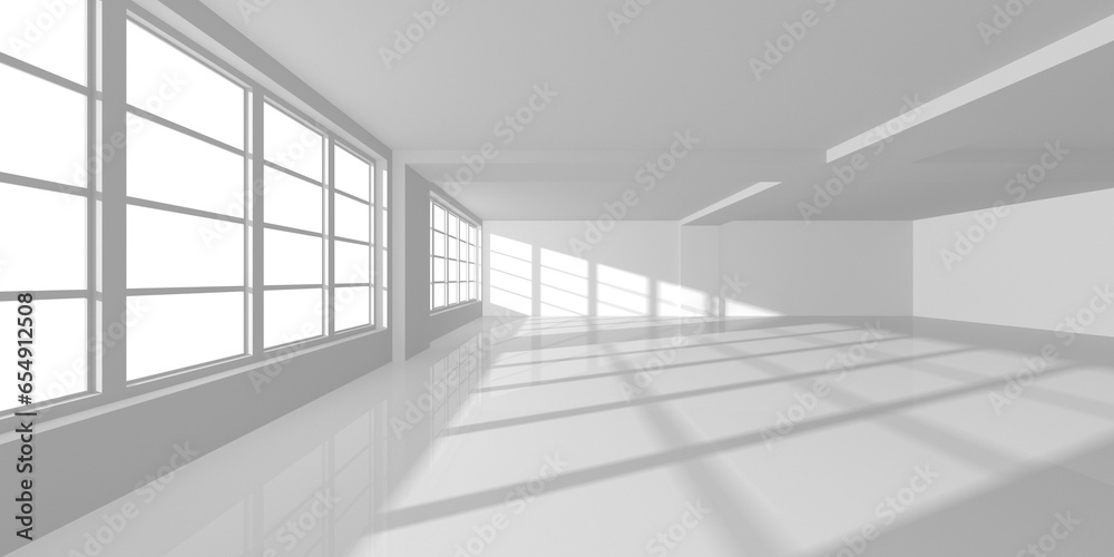 Empty Room. Abstract Futuristic Interior Empty Room. Abstract Futuristic Interior