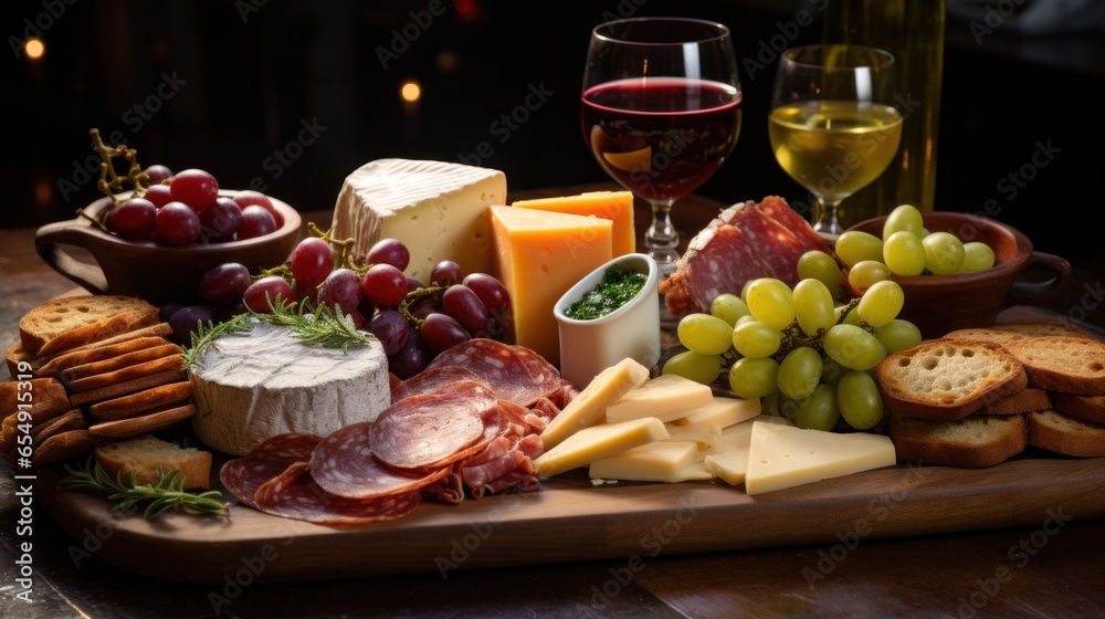 Foodie delights. charcuterie boards and wine Foodie delights. charcuterie boards and wine