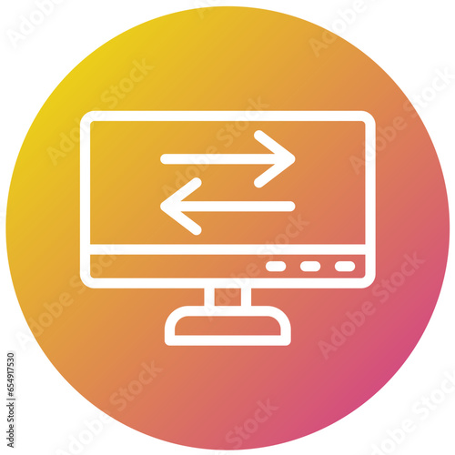 Data Transfer Vector Icon Design Illustration