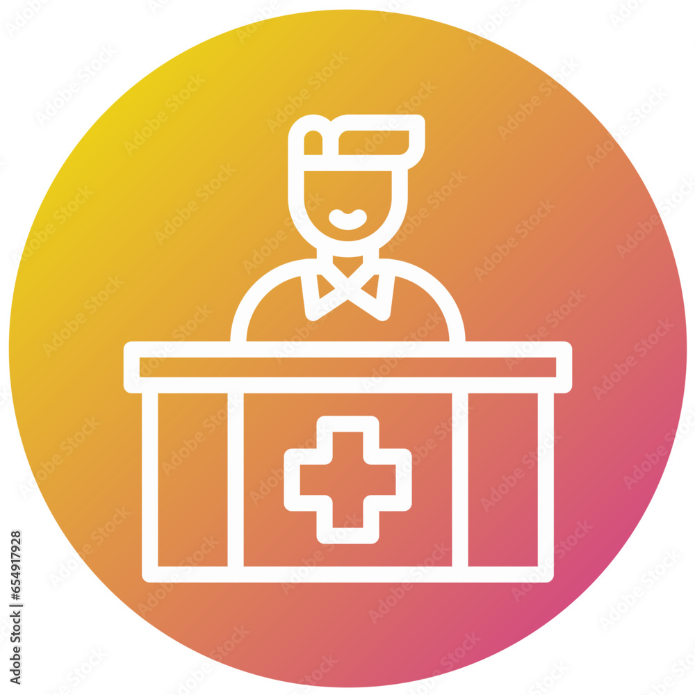 Reception Vector Icon Design Illustration Reception Vector Icon Design Illustration