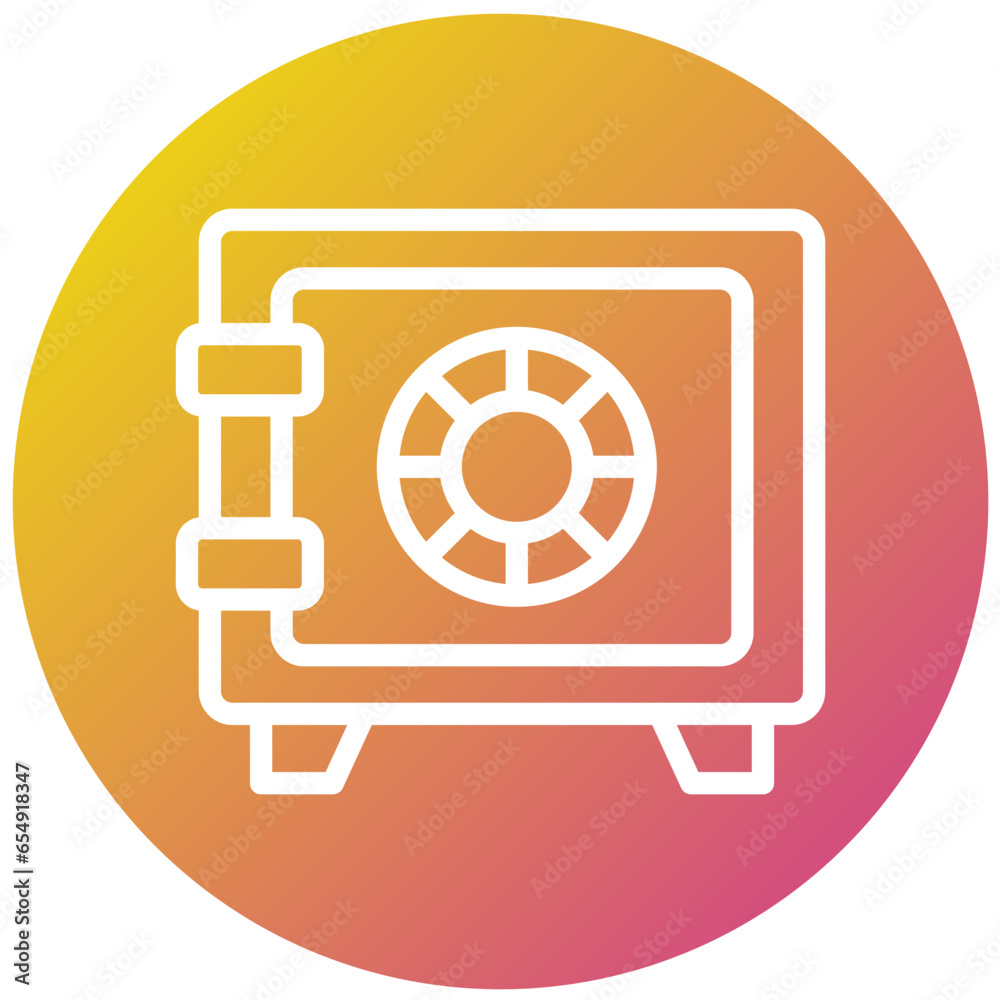 Safe Box Vector Icon Design Illustration Safe Box Vector Icon Design Illustration