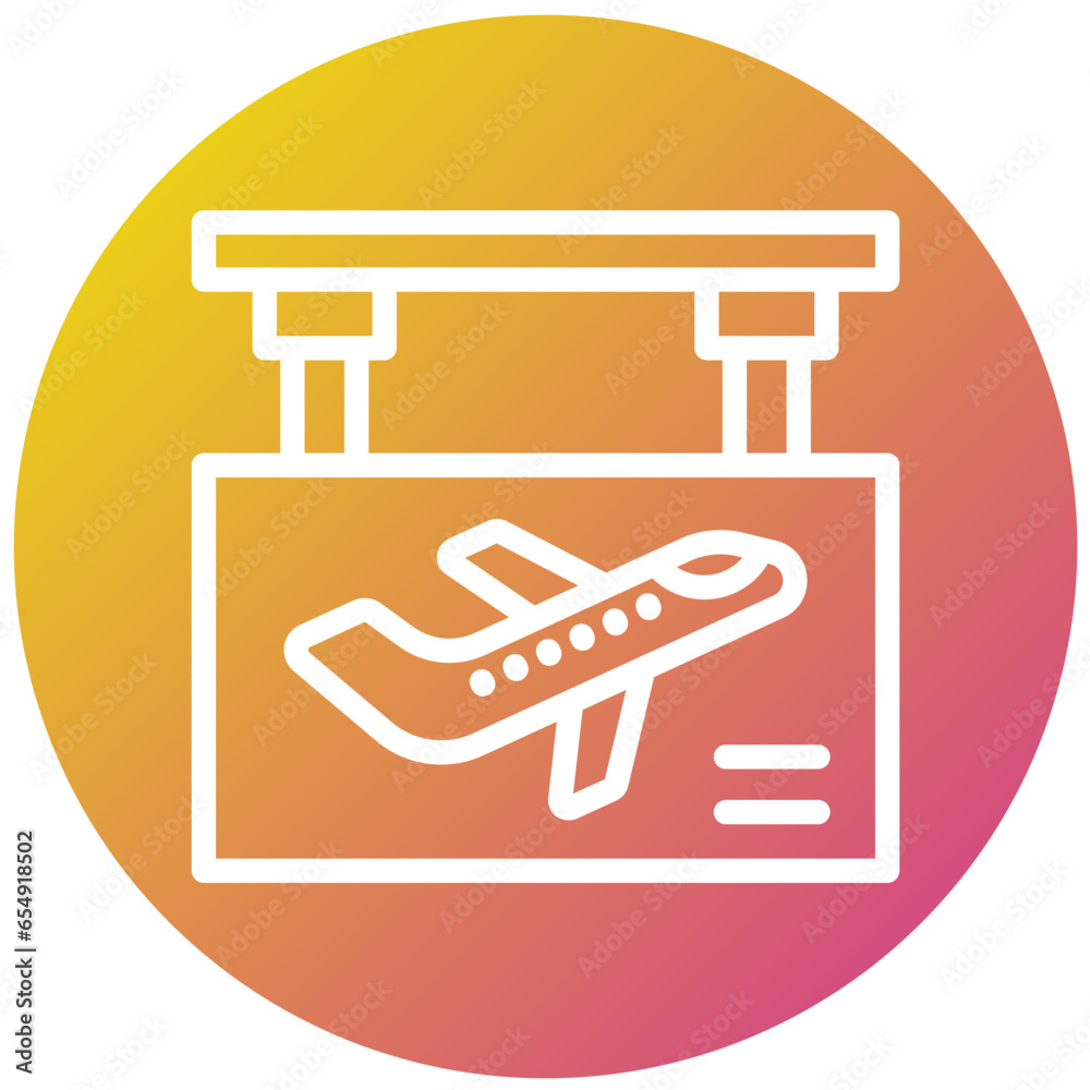 Boarding Gate Vector Icon Design Illustration Boarding Gate Vector Icon Design Illustration
