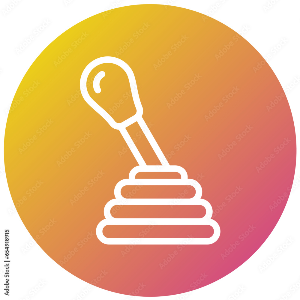Gear stick Vector Icon Design Illustration Gear stick Vector Icon Design Illustration