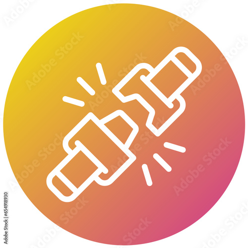 Seat belt Vector Icon Design Illustration