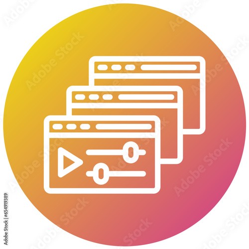 Courses Vector Icon Design Illustration