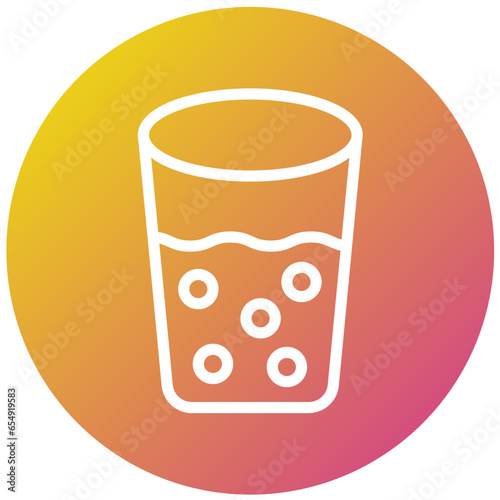 Shot Glass Vector Icon Design Illustration
