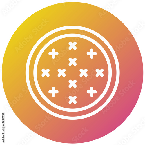 Cross Stitch Vector Icon Design Illustration