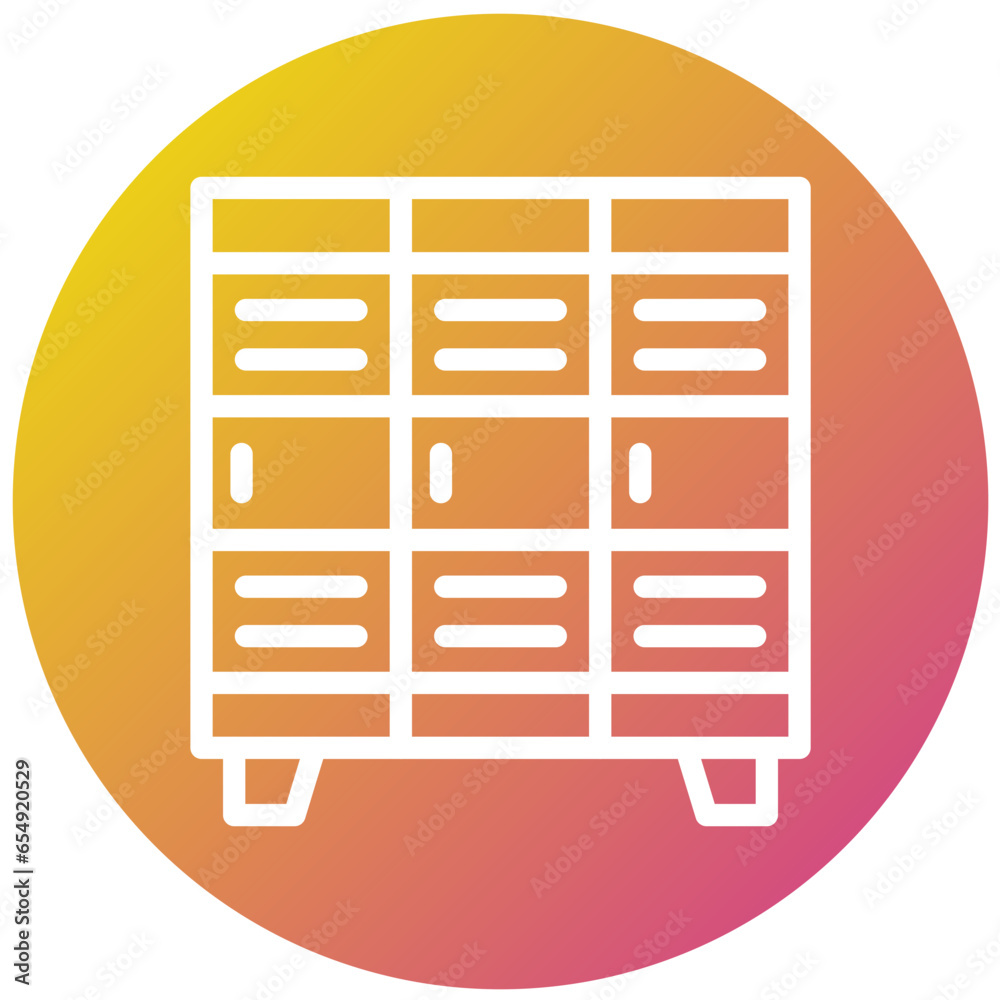 Locker Vector Icon Design Illustration Locker Vector Icon Design Illustration