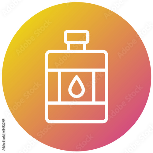 Hip Flask Vector Icon Design Illustration