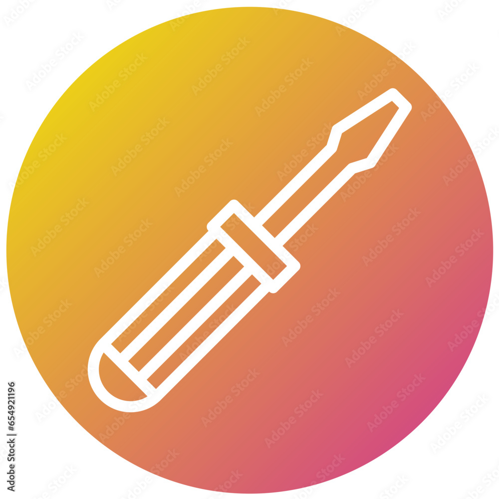 Screwdriver Vector Icon Design Illustration Screwdriver Vector Icon Design Illustration