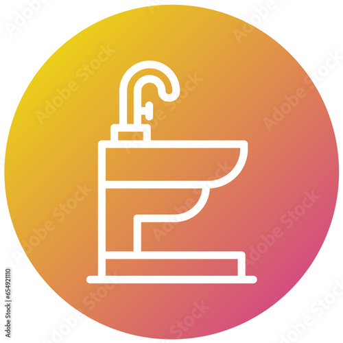 Bidet Vector Icon Design Illustration