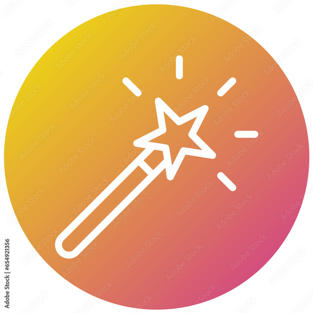 Magic Wand Vector Icon Design Illustration