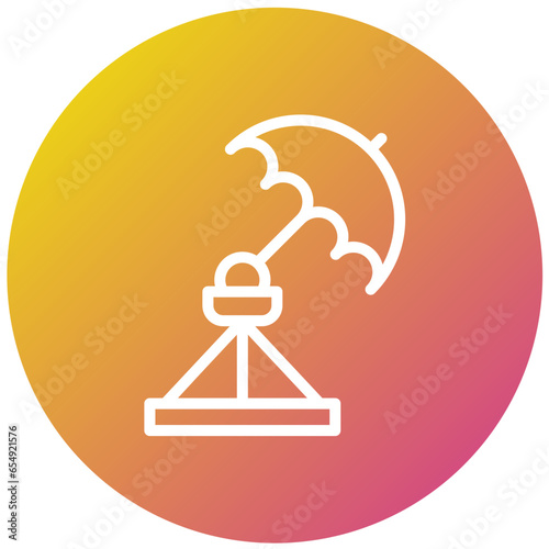 Umbrella light Vector Icon Design Illustration