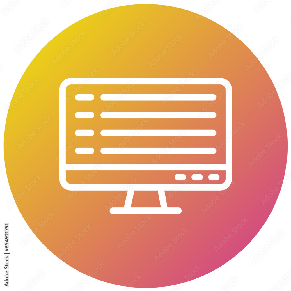 Computer Vector Icon Design Illustration Computer Vector Icon Design Illustration