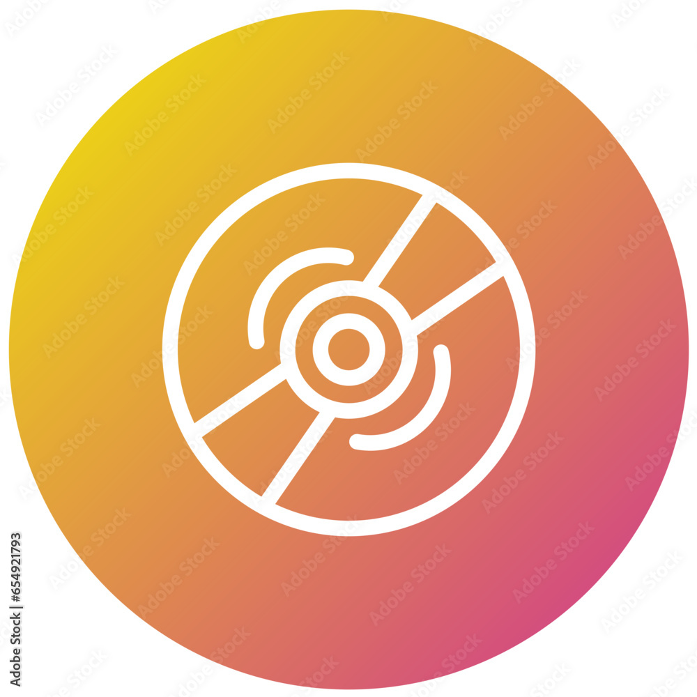 Compact Disk Vector Icon Design Illustration Compact Disk Vector Icon Design Illustration