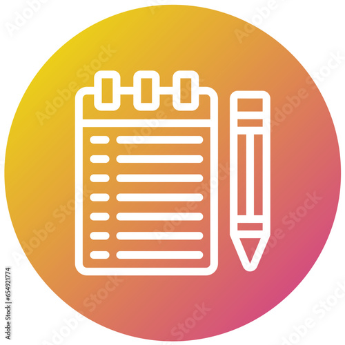 Notebook Vector Icon Design Illustration